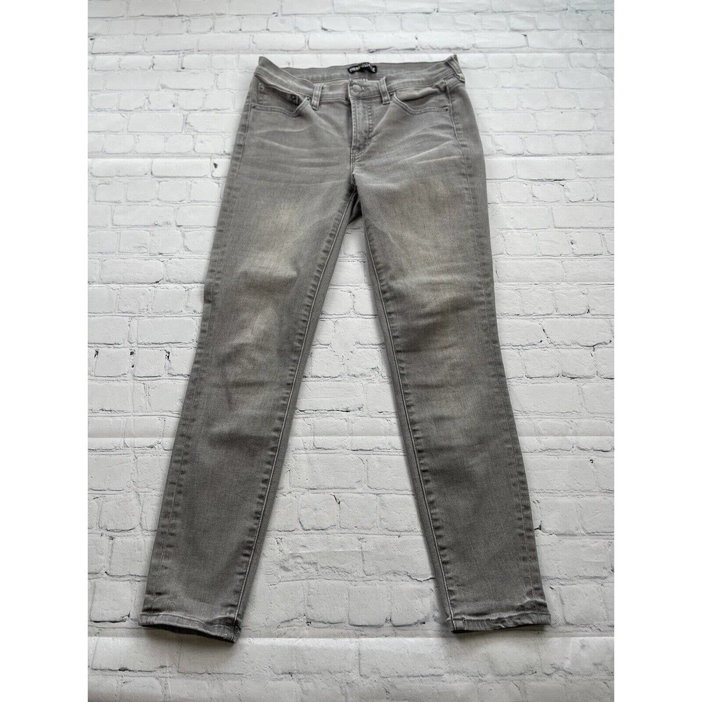 J. Crew Women's 28X27 Stretch Skinny Gray Jeans Pockets